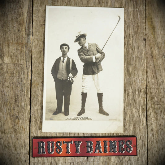 Postcard, Actors, G P Huntley, Mr Carroll, Golf, Real Photo