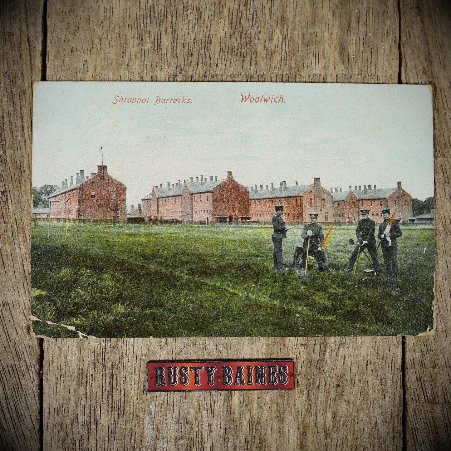 Postcard, Woolwich Shrapnel Barracks 1907, London, Printed