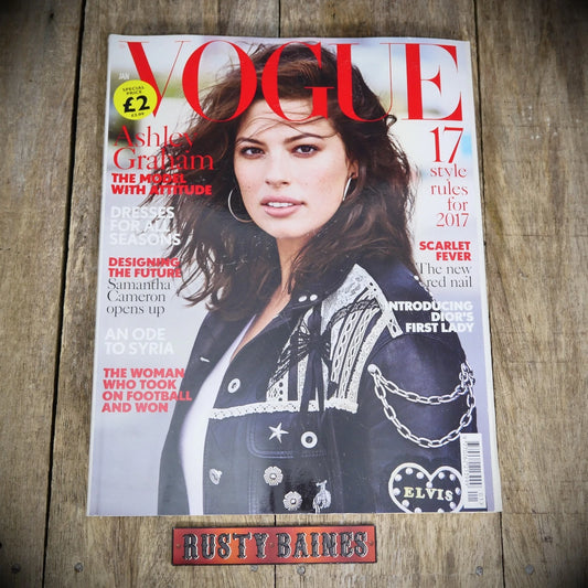 Vogue Magazine January 2017, Ashley Graham, Eva Carneiro