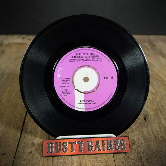 Record 7" Single, Deep Purple Black Night Live/Painted Horse, Promo