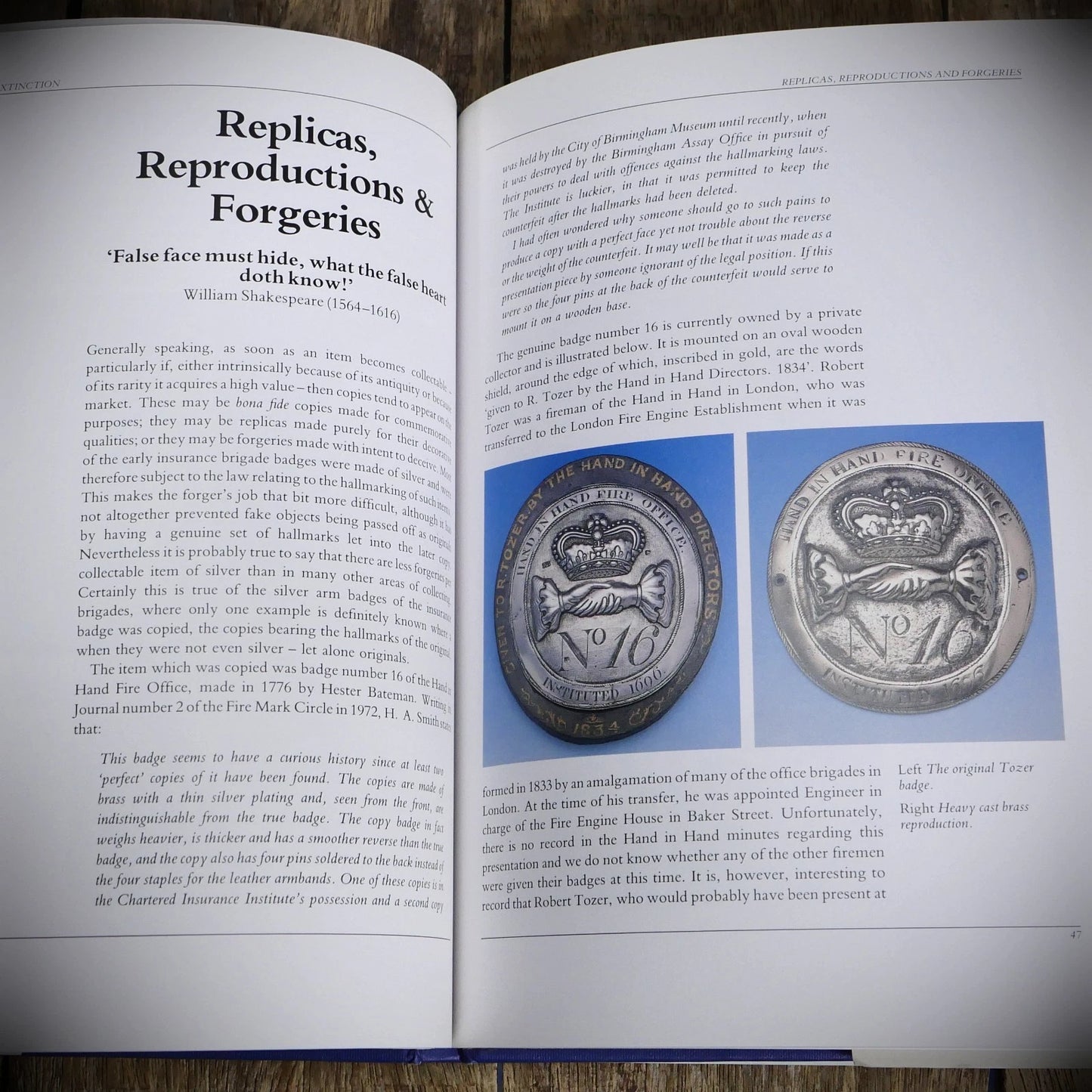 Badges of Extinction, Insurance Office Firemen, Brian Hensham, Hardcover