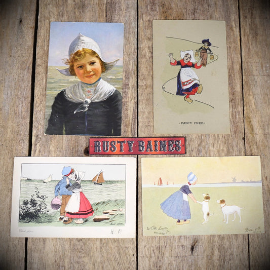 Postcard Bundle, Dutch Children's Art