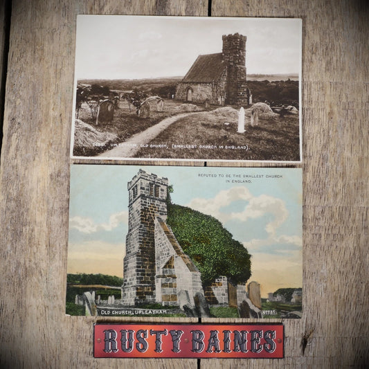 Postcard, Upleatham Church, England's Smallest Church, Printed