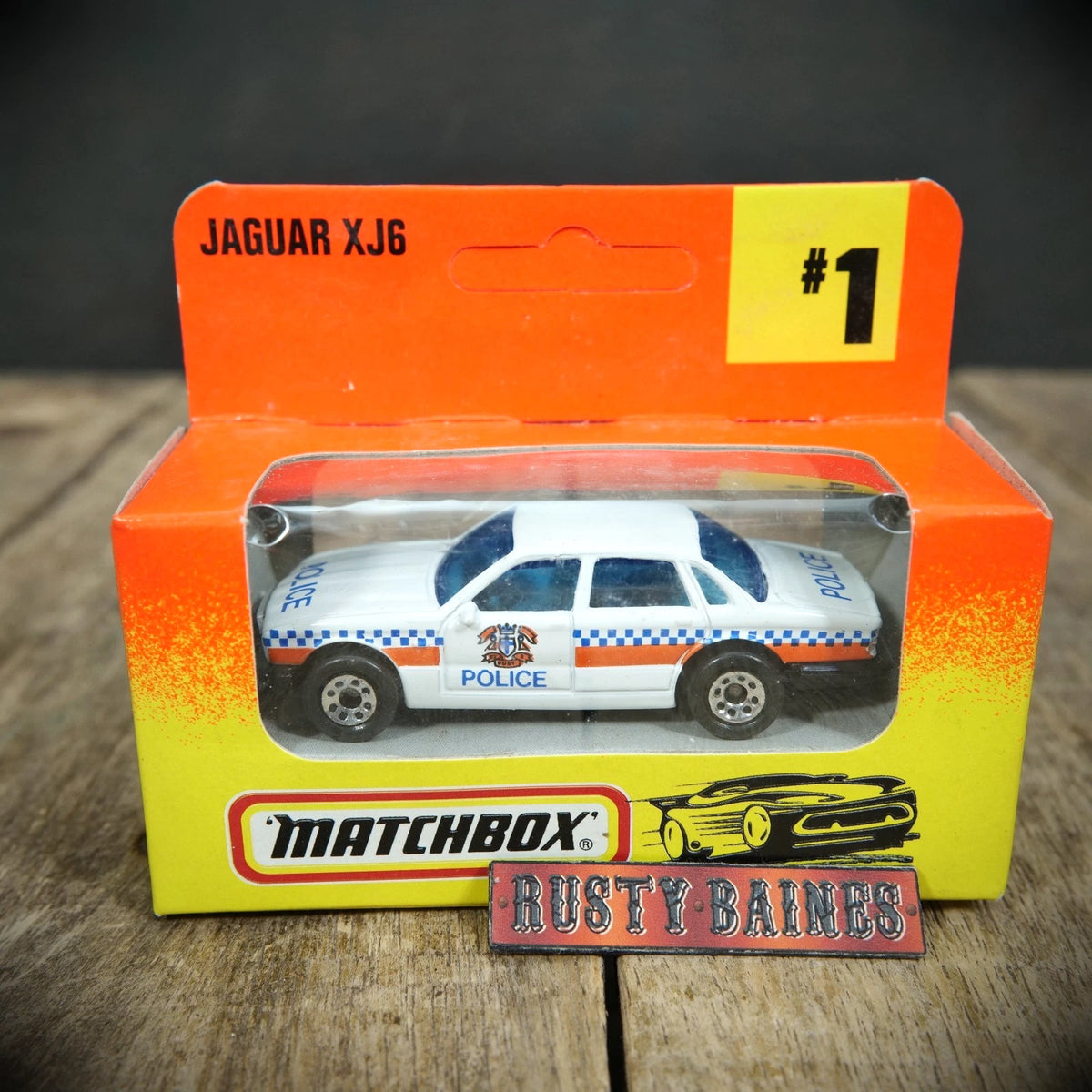 Matchbox, Sealed Box, MB244 #1 Jaguar XJ6 Police Car