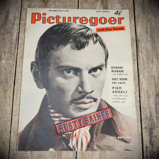 Vintage Picturegoer Magazine Feb 21 1959, Film/Cinema Actors, Yul Brynner