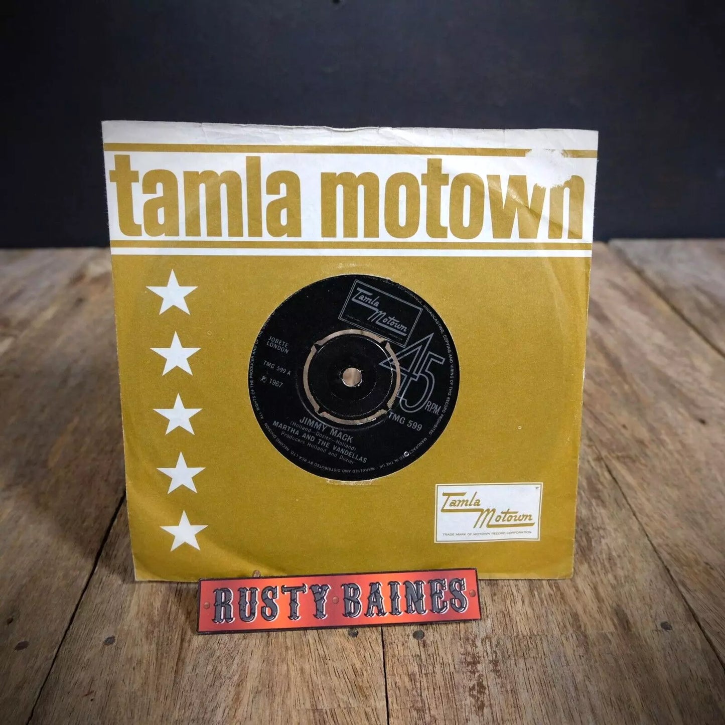 Record 7" Single, Martha Reeves, Jimmy Mack/Third Finger Left Hand