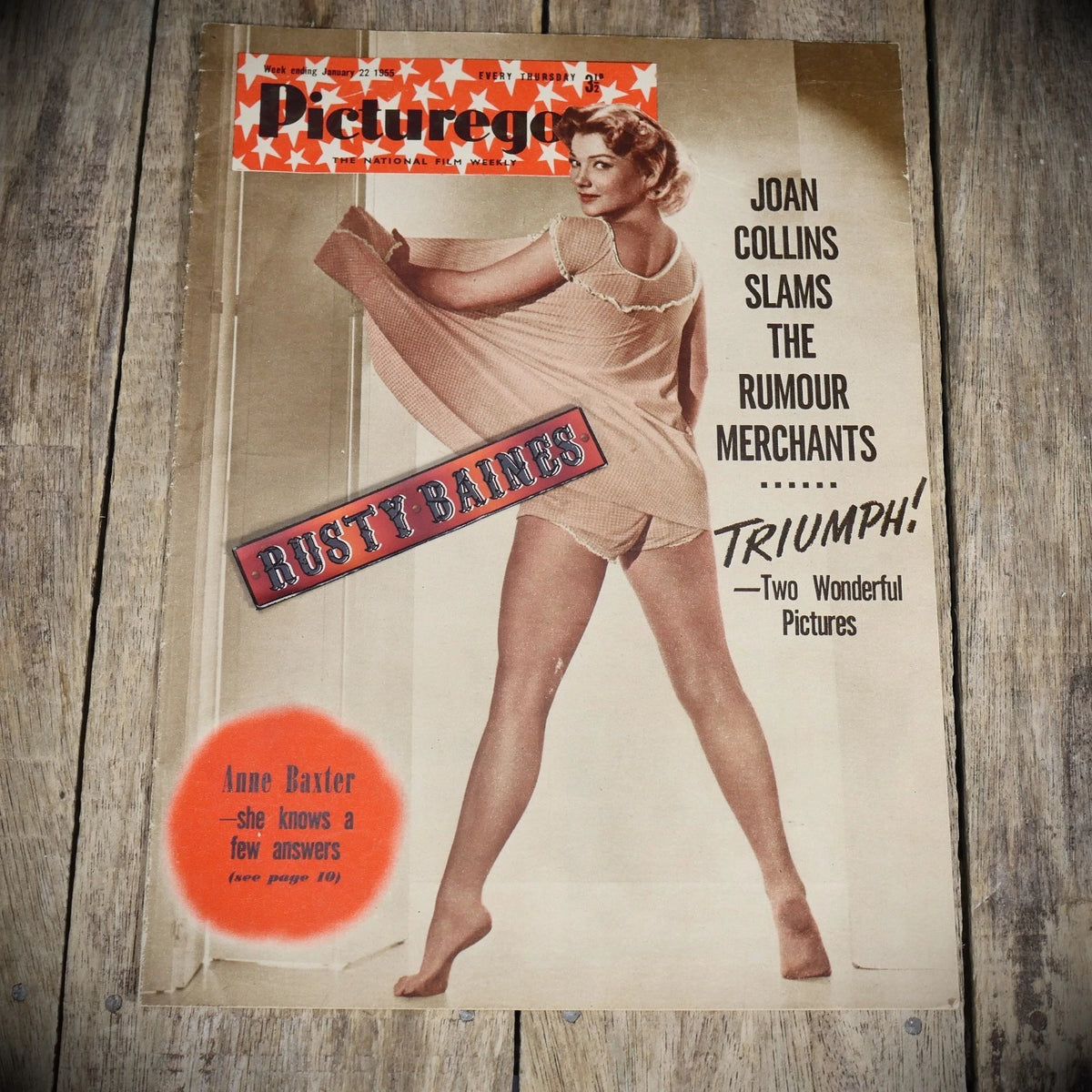 Vintage Picturegoer Magazine Jan 22 1955, Film/Cinema Actors. Joan Collins