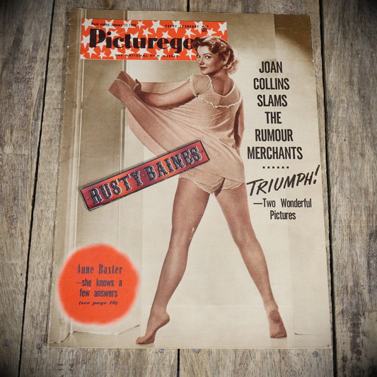 Vintage Picturegoer Magazine Jan 22 1955, Film/Cinema Actors. Joan Collins