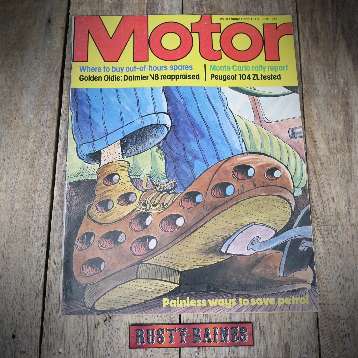 Back Issue Magazine Motor February 3 1979 Peugeot 104, Daimler 2.5 V8