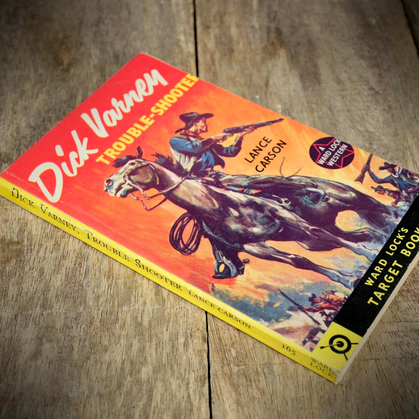 Vintage Western Paperback, Dick Varney, Trouble-Shooter, Lance Carson 1959