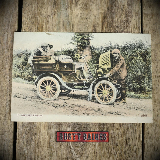 Postcard, Edwardian Early Motoring, Car, Cooling Engine Romance, Welch