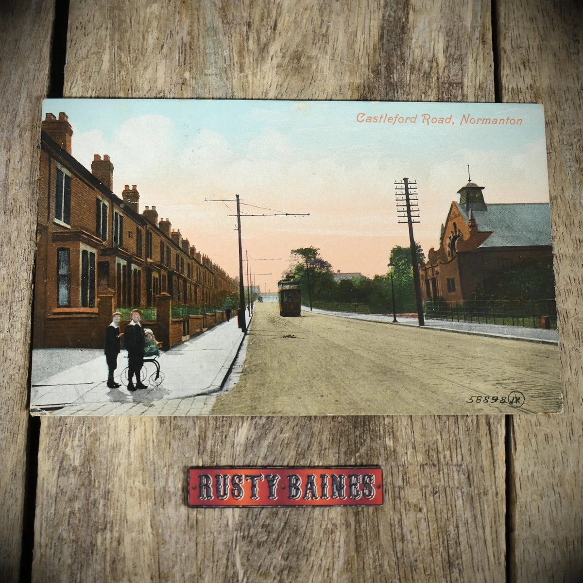 Postcard, Normanton, Castleford Road, 1911, Printed