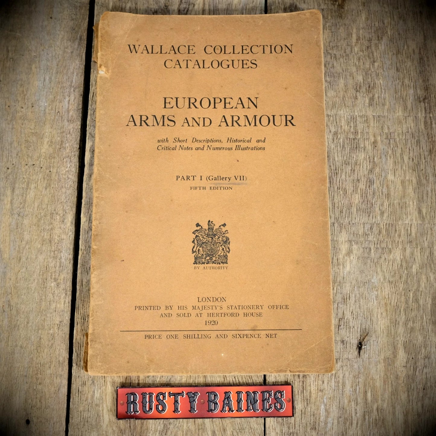European Arms and Armour Part I Gallery VII, Wallace Collection Catalogues 1920