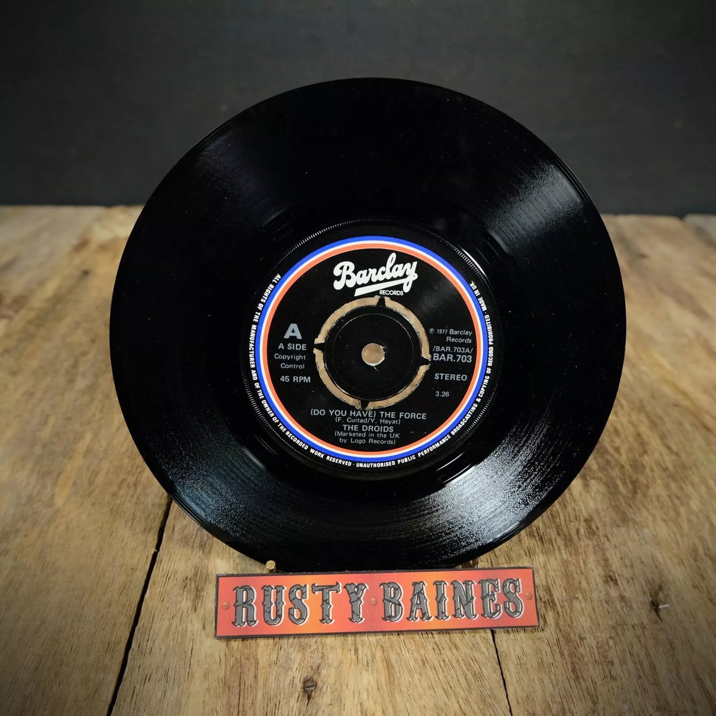 Record 7" Single, The Droids, Do You Have the Force