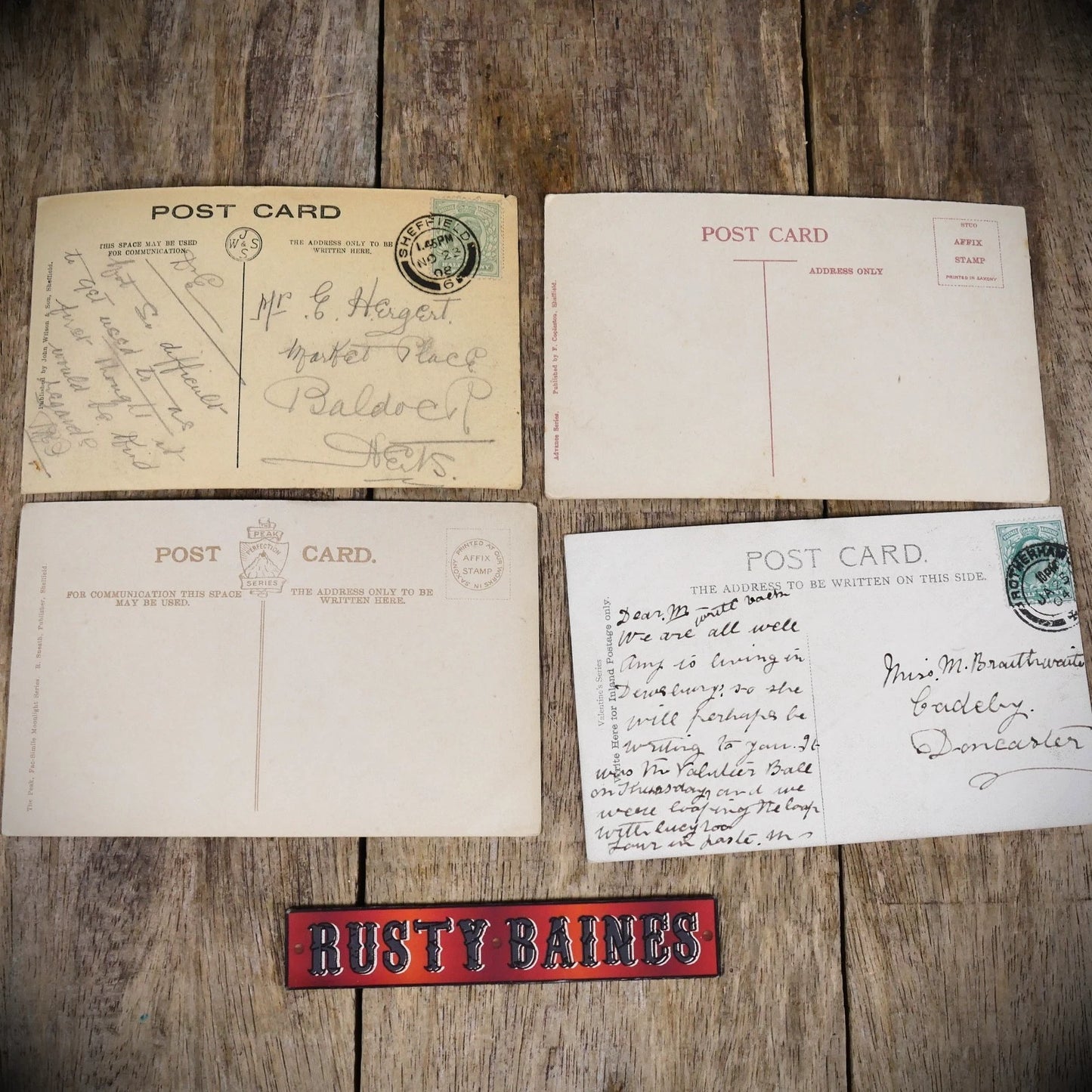 Postcard Bundle, Sheffield High Street, Town Center / Fargate