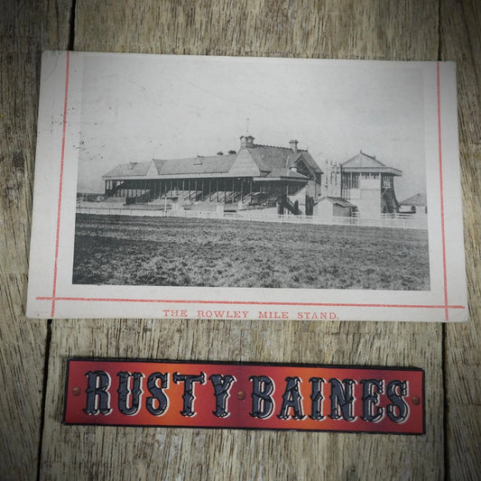 Postcard, The Rowley Mile Stand, Newmarket, Horse Racing, Printed