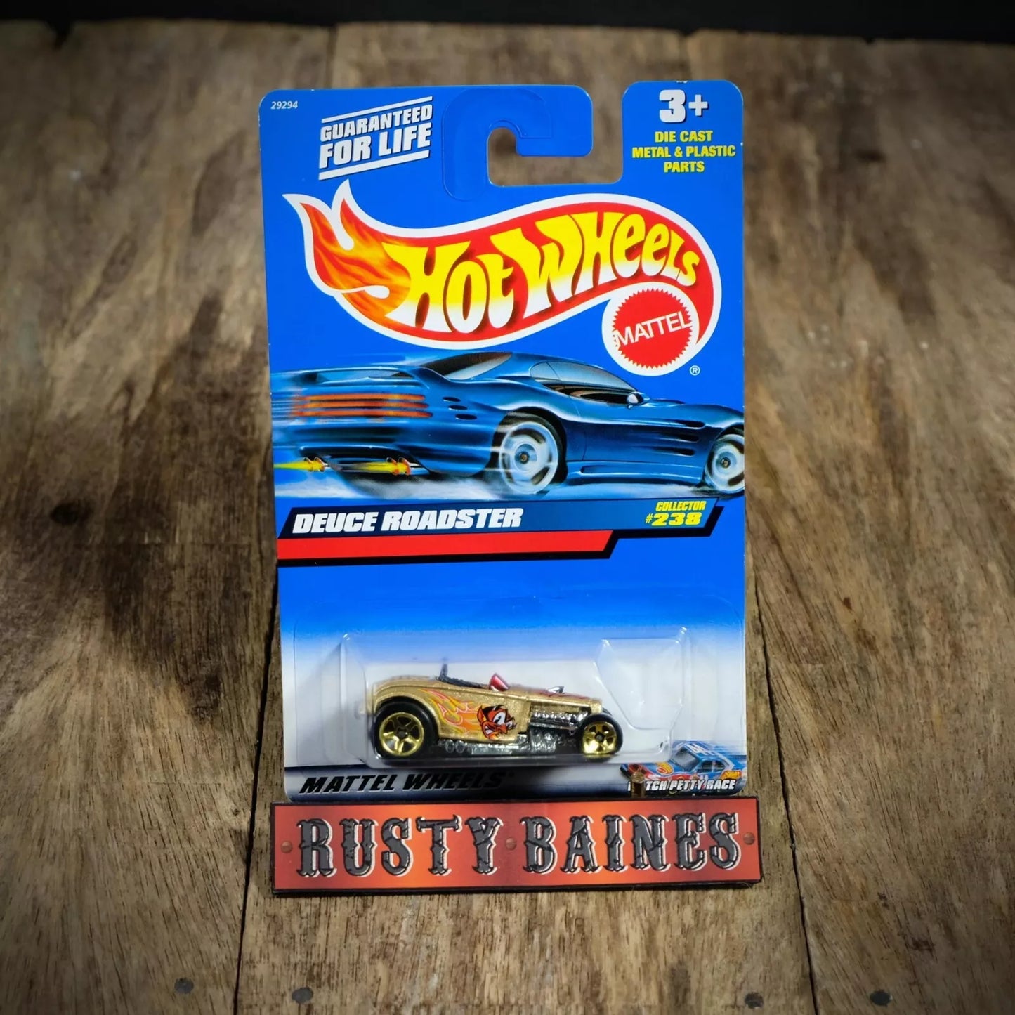 Hot Wheels, Deuce Roadster Hot Rod, Collector #238, Long Card