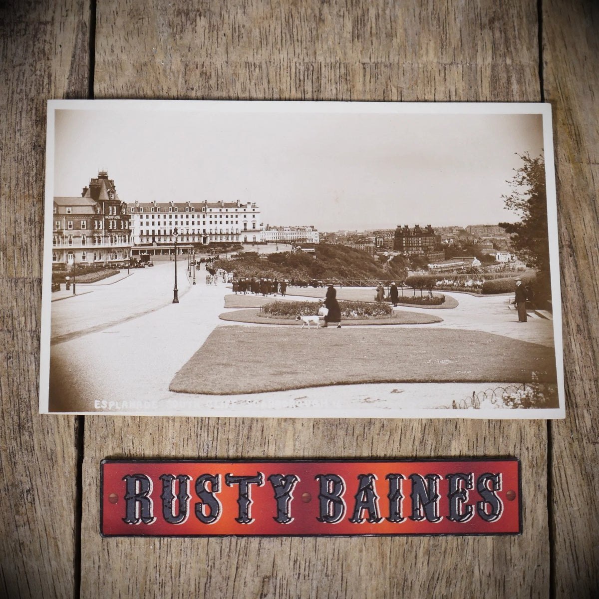 Postcard, Scarborough South Cliff Esplanade, Seaman's Real Photo