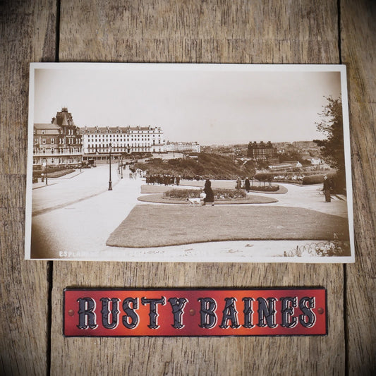 Postcard, Scarborough South Cliff Esplanade, Seaman's Real Photo