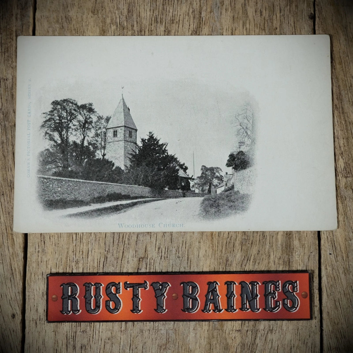 Postcard, Woodhouse St Mary-in-the Elms Church, Corah's Printed