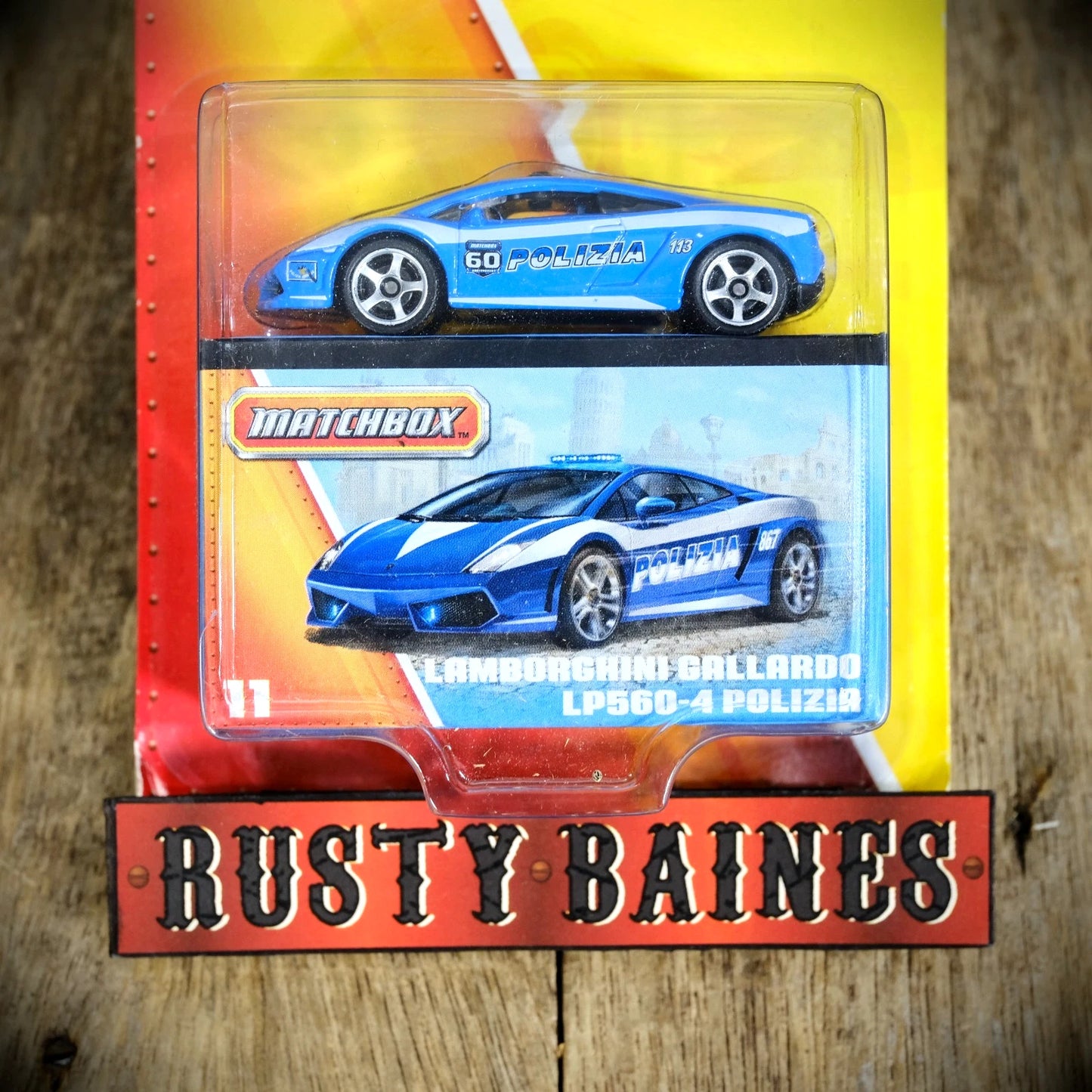 Matchbox 60th Anniversary, Lamborghini Gallardo Police Car, Box, Sealed