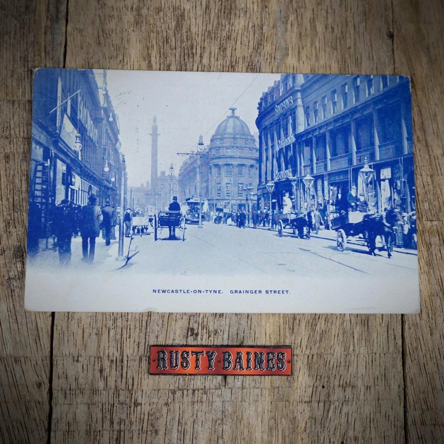 Postcard, Newcastle Grainger Street, Early 1900s, Printed
