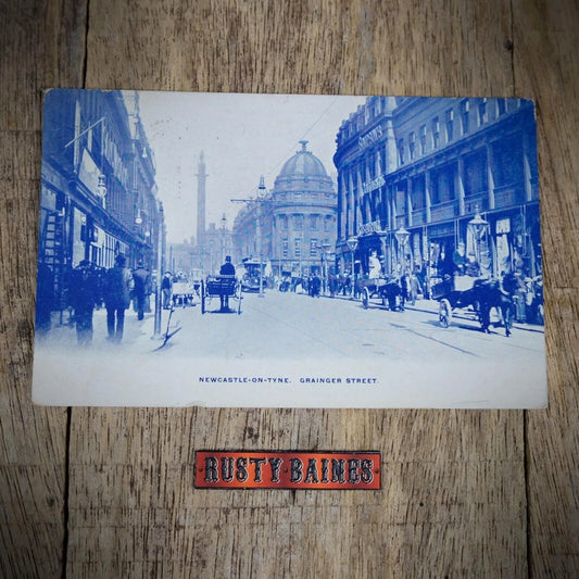 Postcard, Newcastle Grainger Street, Early 1900s, Printed