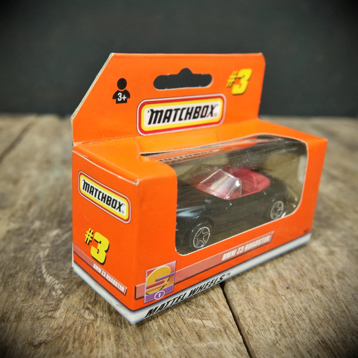 Matchbox, Sealed Box, #3 BMW Z3 Roadster, Black