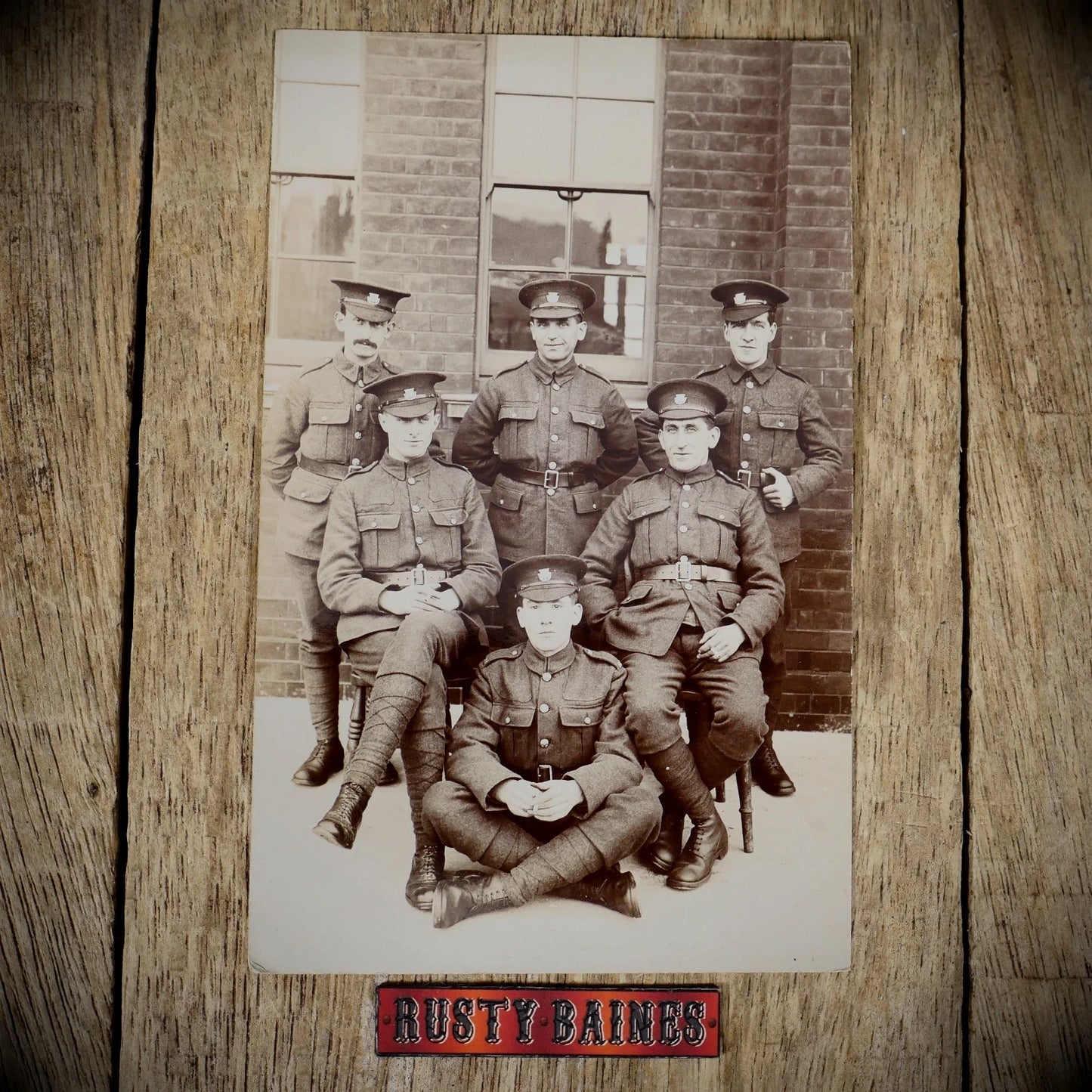 Postcard, WW1 Era Real Photo, Soldiers, Army Ordnance Corps?