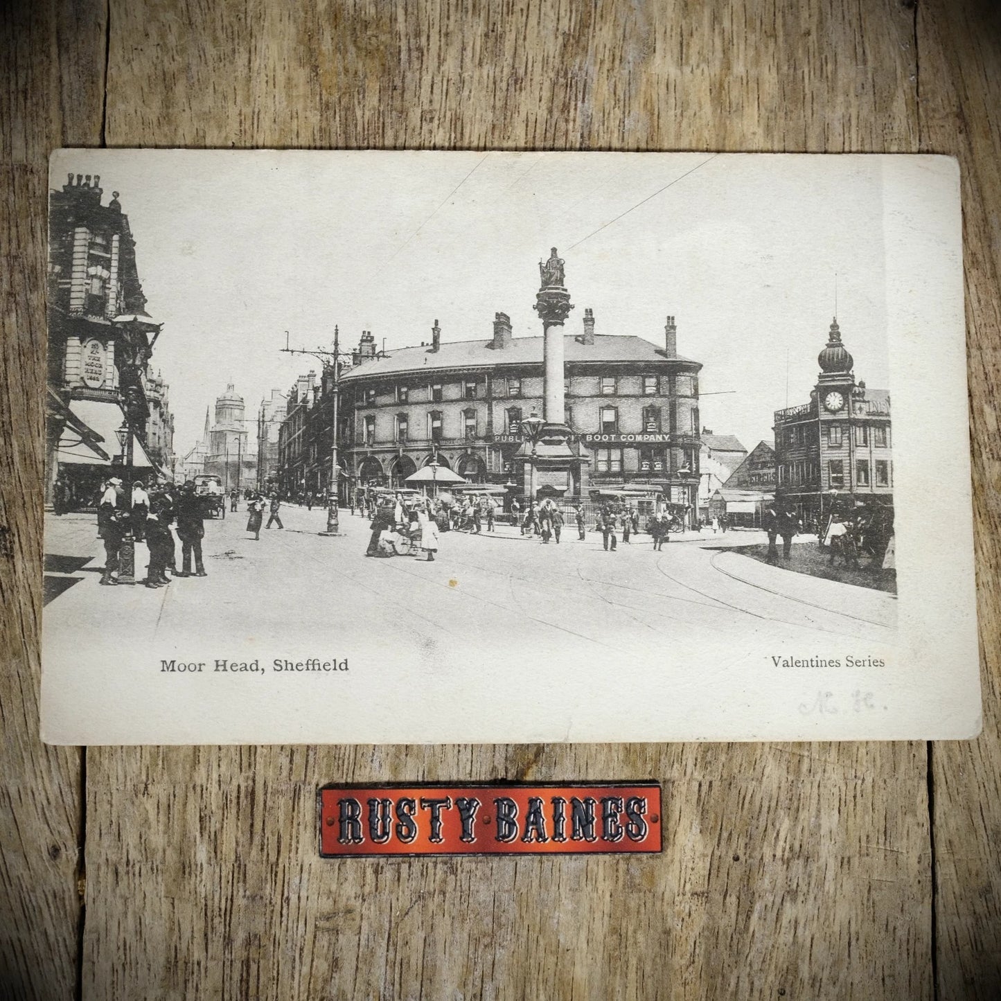 Postcard, Sheffield Moorhead Pinstone Street, 1903, Printed