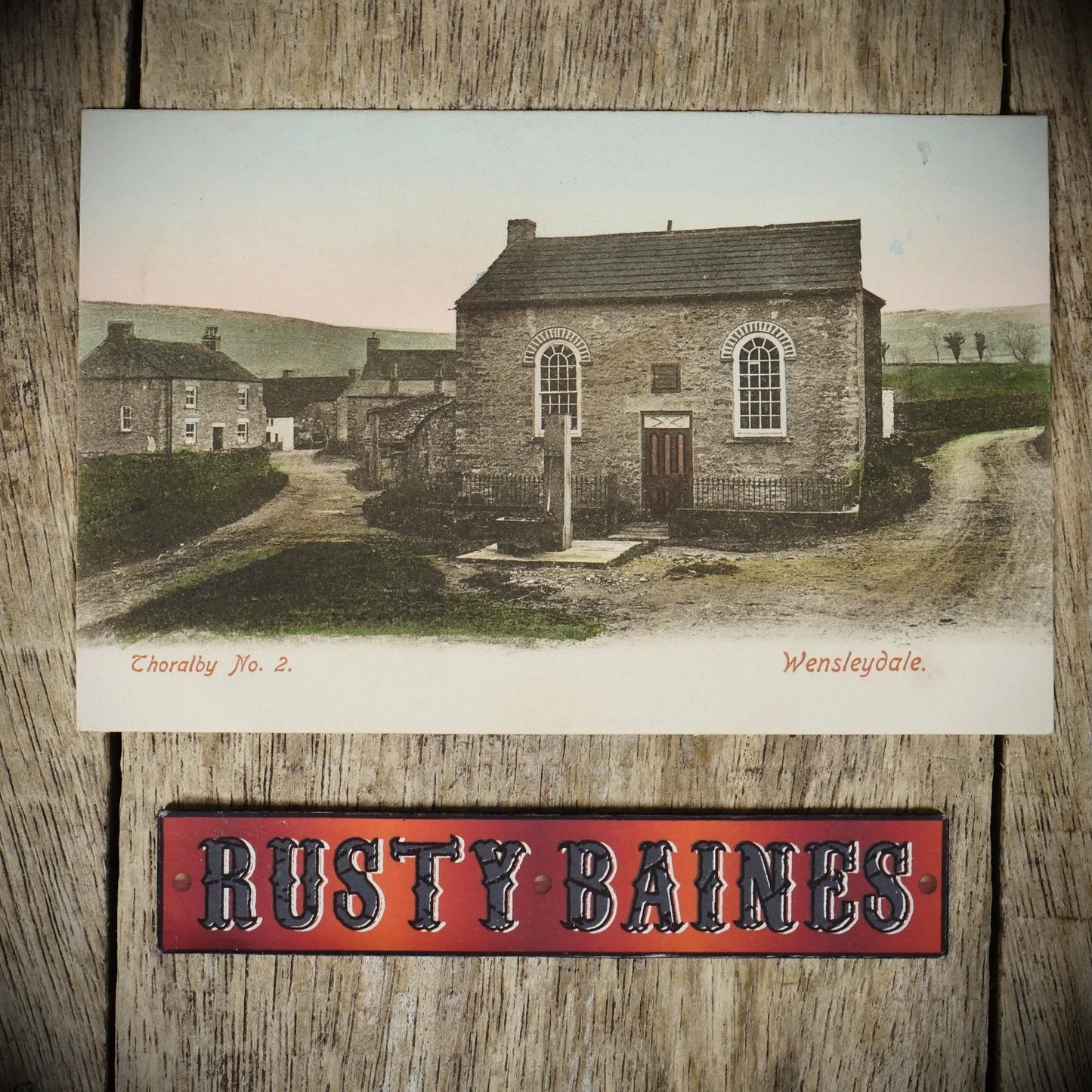 Postcard, Wensleydale, Thoralby Chapel, Printed