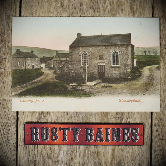 Postcard, Wensleydale, Thoralby Chapel, Printed