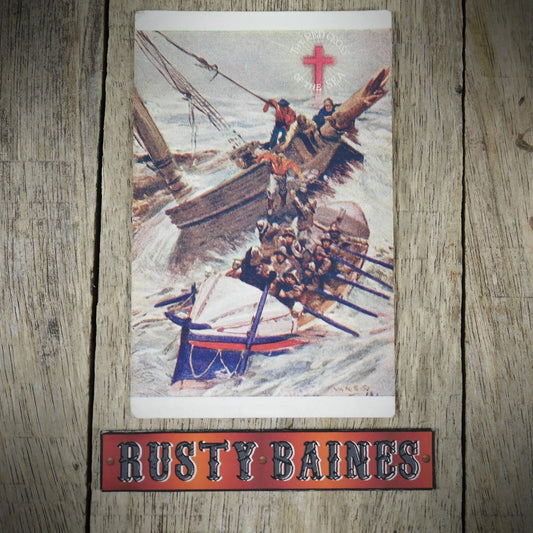 Postcard, Red Cross of the Sea, RNLI Lifeboat, Printed