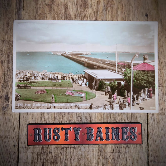 Postcard, Ryde Pier, Colour Tinted Real Photo