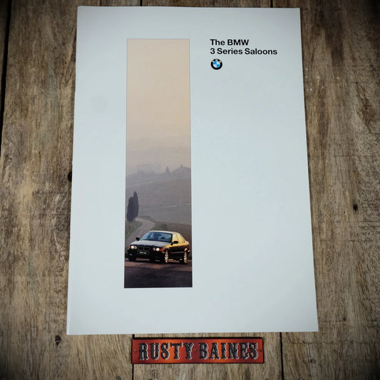 Sales Brochure, BMW 3 Series Saloon, UK 1995, Colours, Specs Etc.