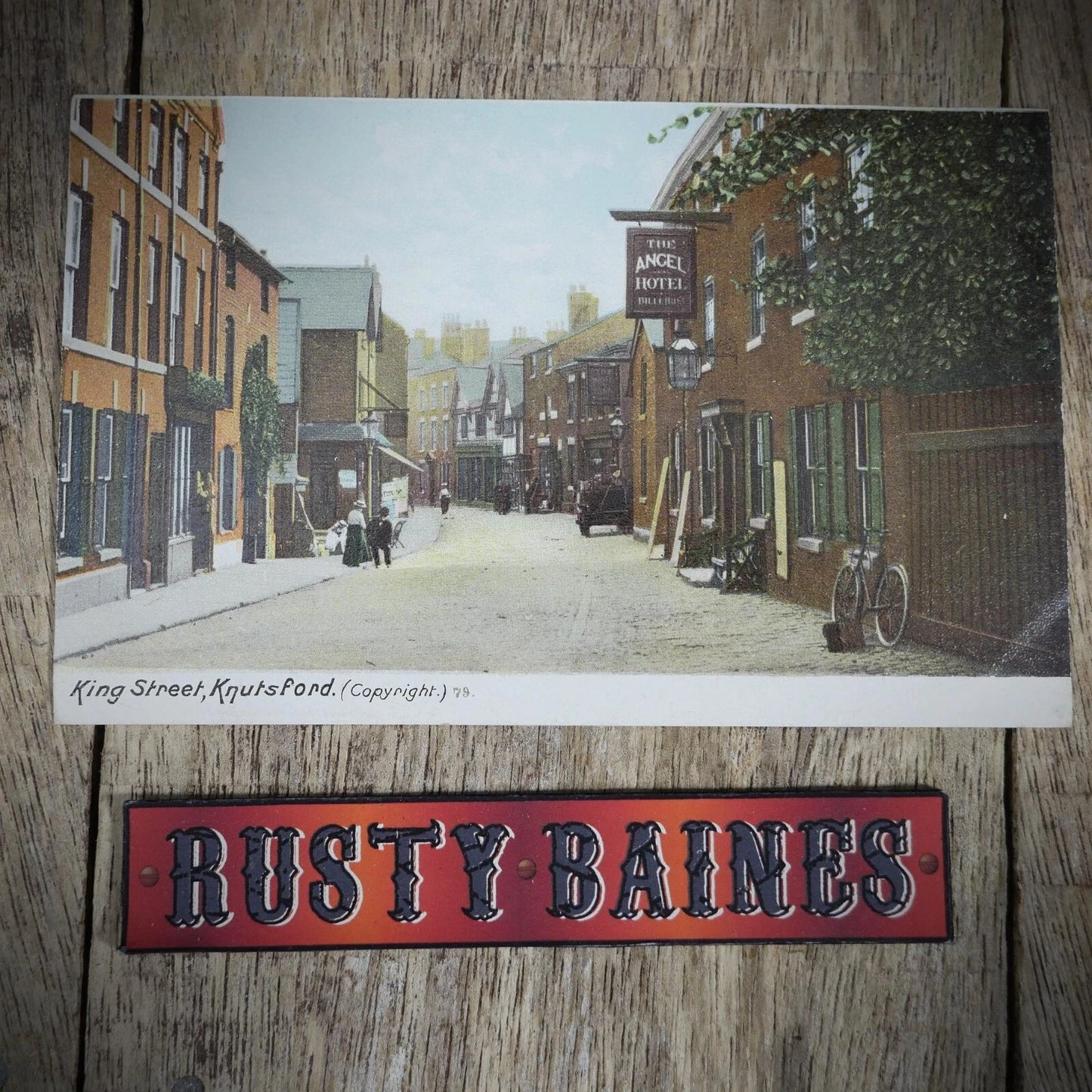 Postcard, Knutsford, King Street, Printed, Angel Hotel