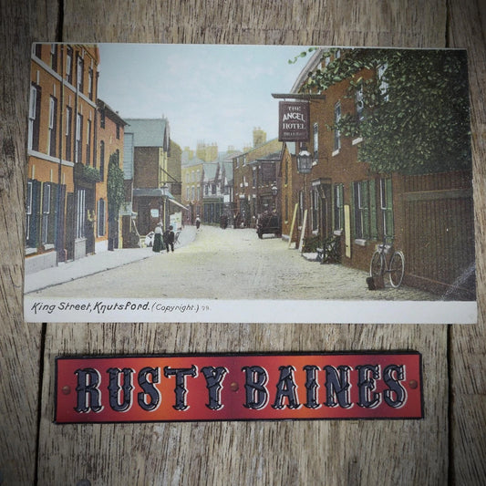 Postcard, Knutsford, King Street, Printed, Angel Hotel