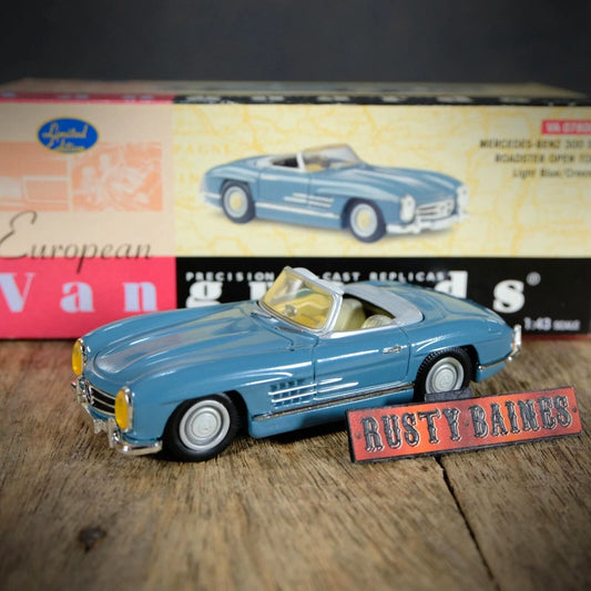 Lledo Vanguards Mercedes Benz 300 SL, Light Blue/Amber Headlamps, Boxed