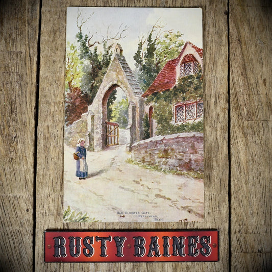 Postcard, Bath, Perrymead, Cloister Gate, J W Ruddock, Printed