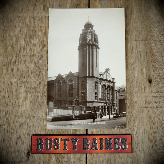 Postcard, Sheffield, Victoria Hall, Norfolk Street, Real Photo
