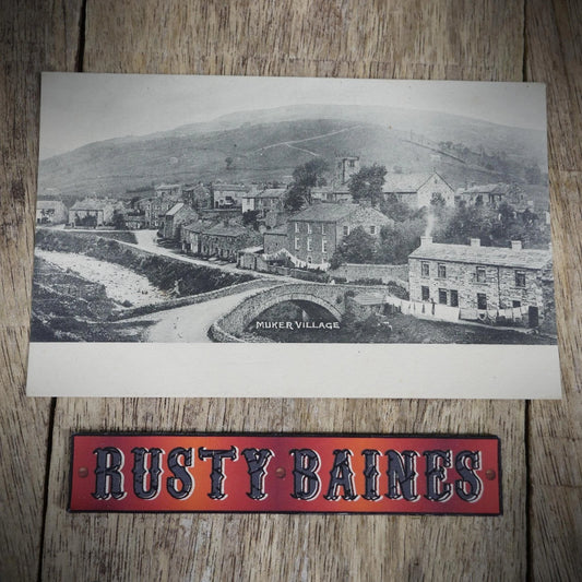 Postcard, Muker Village, Yorkshire, Printed
