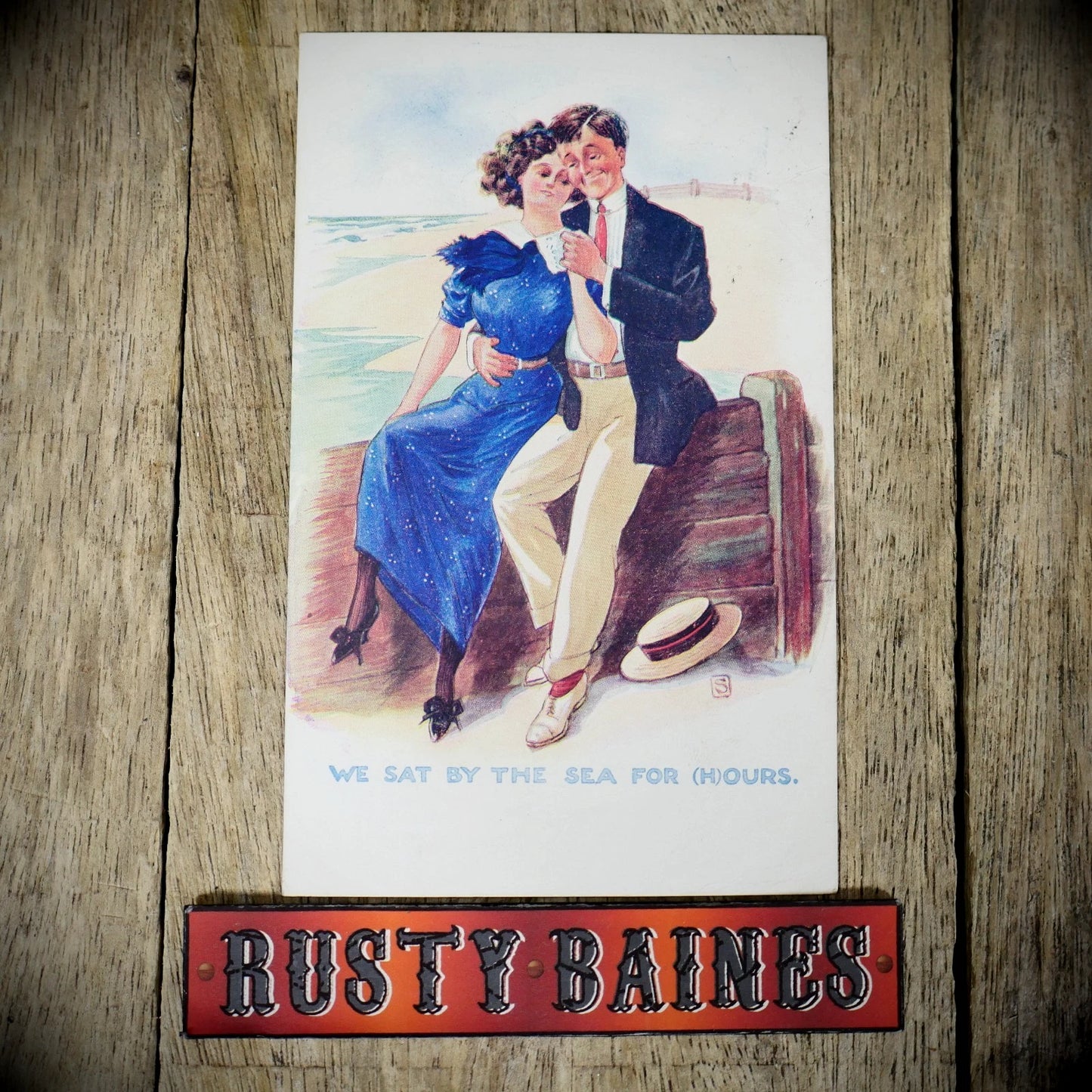 Postcard, Comic, Inter-Art Winning Series, Romance Beach Couple