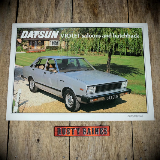 Sales Brochure, Datsun Violet Saloon & Hatch, UK 1980