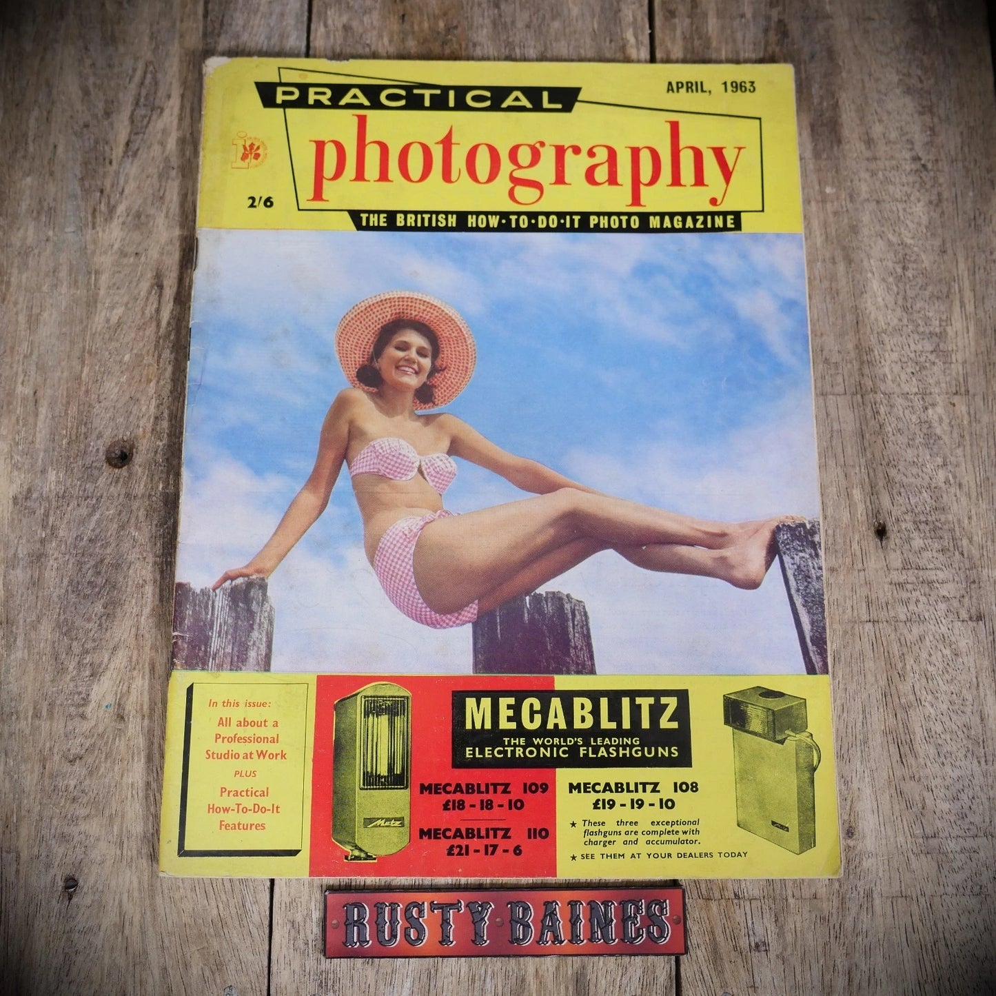 Vintage Practical Photography Magazine April 1963