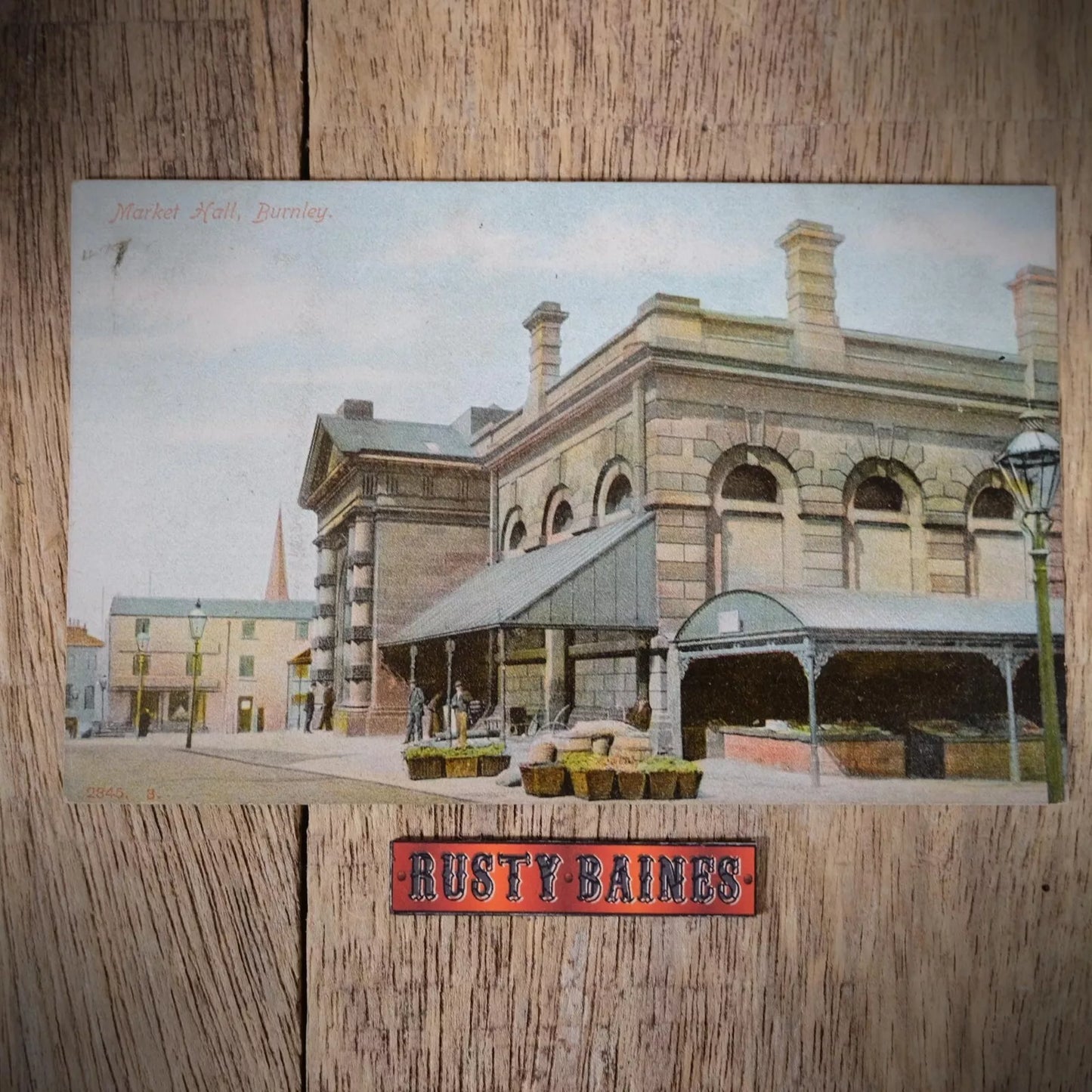 Postcard, Burnley Market Hall, Early 1900s