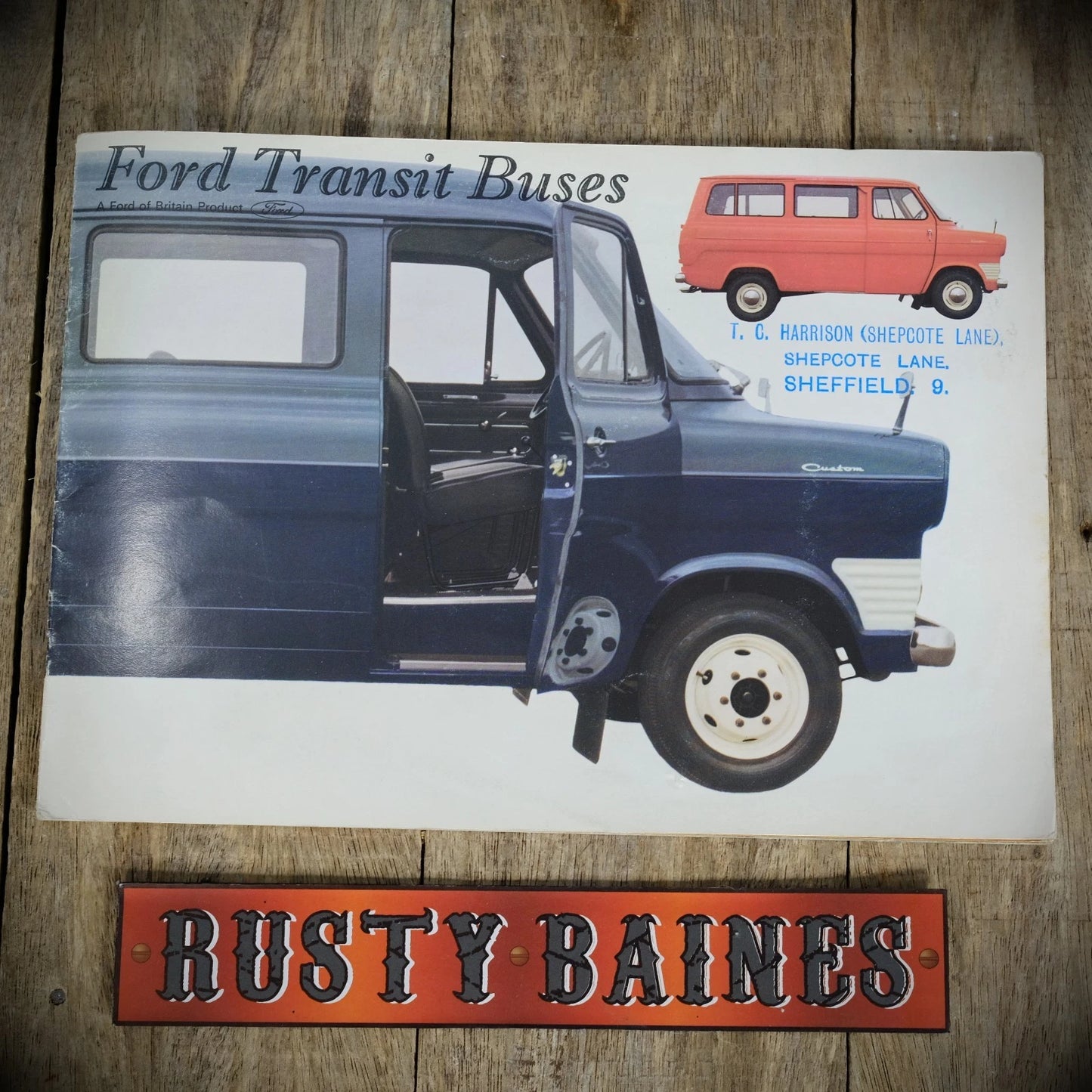 Original Van Brochure, Ford Transit Mk1 Buses, Minibus No.547361, 1968