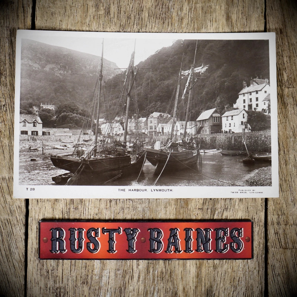 Postcard, Lynmouth Harbour, Real Photo Twiss Bros