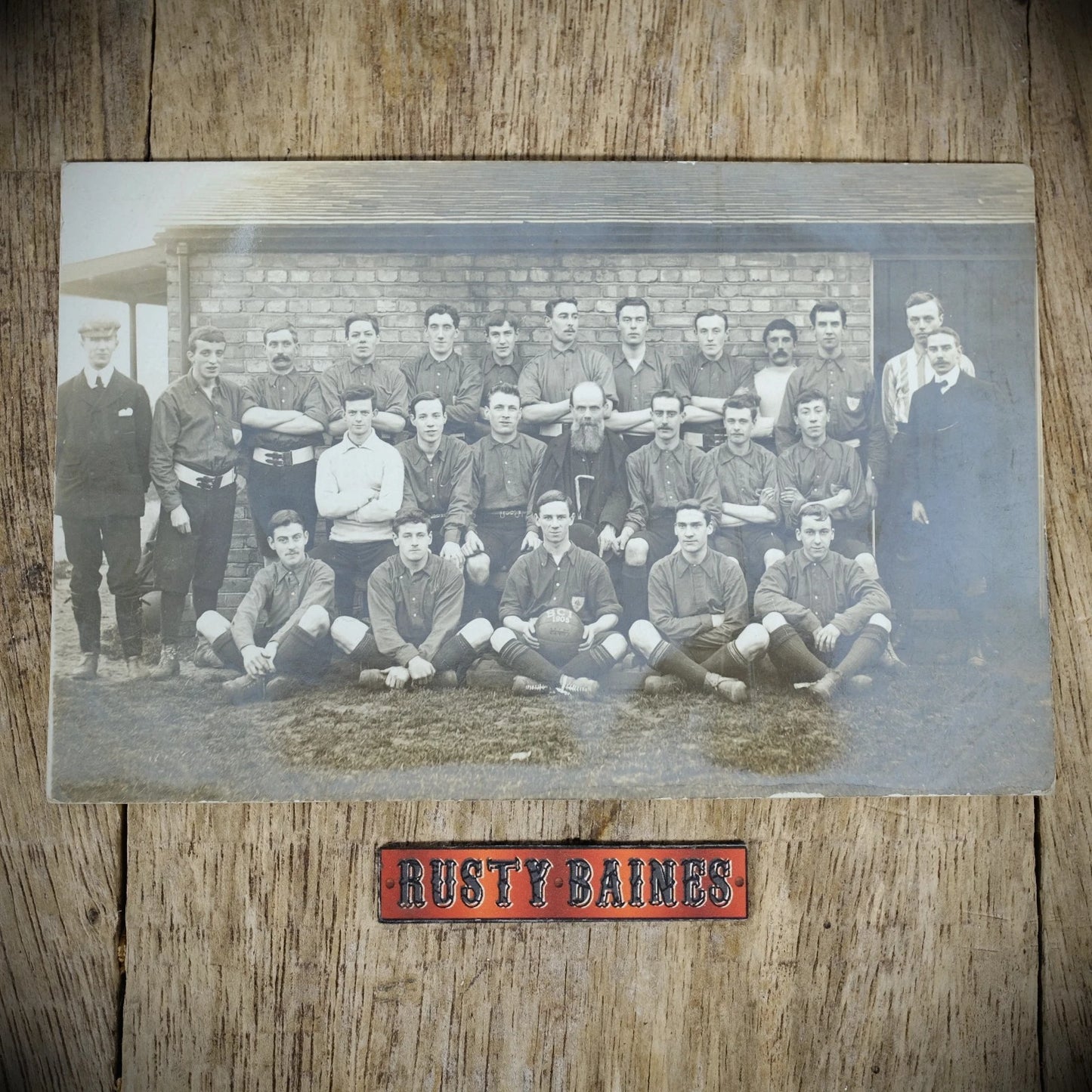 Postcard, Historic Football Team Real Photo, BCI 1905