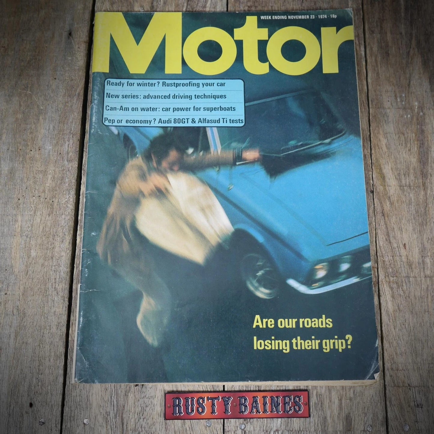 Back Issue Magazine Motor November 23 1974, Audi 80 GT, Alfasud Ti, Rustproofing