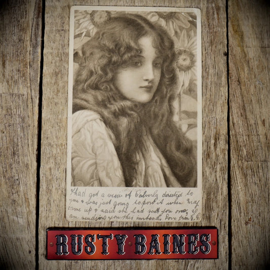 Postcard, Henry Ryland/Faulkner, Autumn, Glamour Girl Sunflower